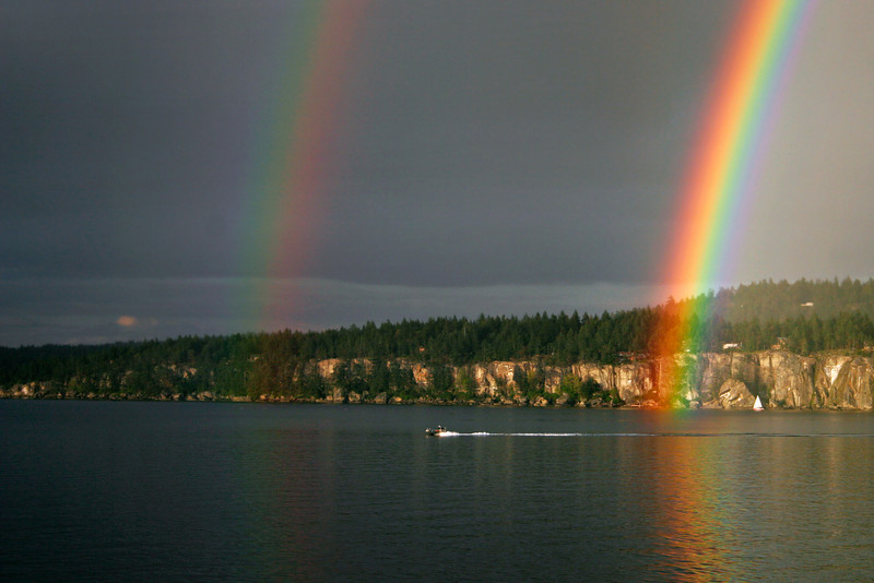 Rainbow over Nanaimo, BC