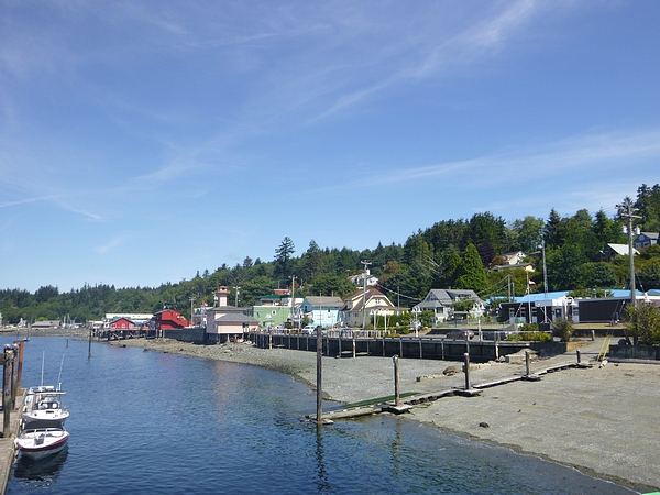 Alert Bay harbour on Vancouver Island properties with moorage
