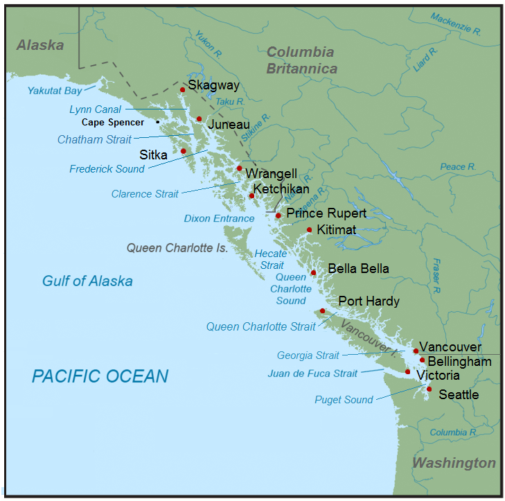 Map of Vancouver Island